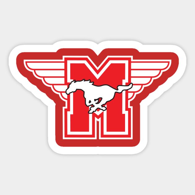 Hamilton Mustangs Sticker by MindsparkCreative